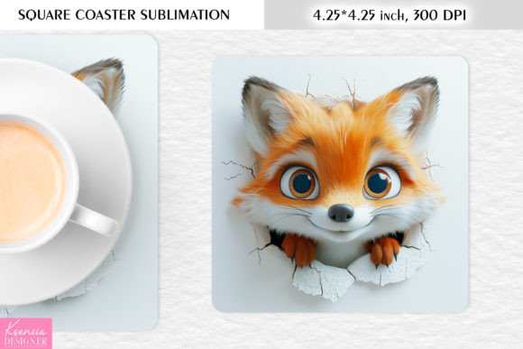 3D Funny Animal Square Coaster: Beyond the Mug