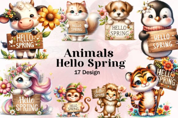 Animal Hello Spring Sublimation Clipart: A Designer's Guide