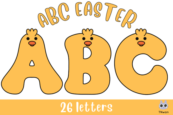 Easter Egg Alphabet Letter Animal Doodle: A Playful Asset