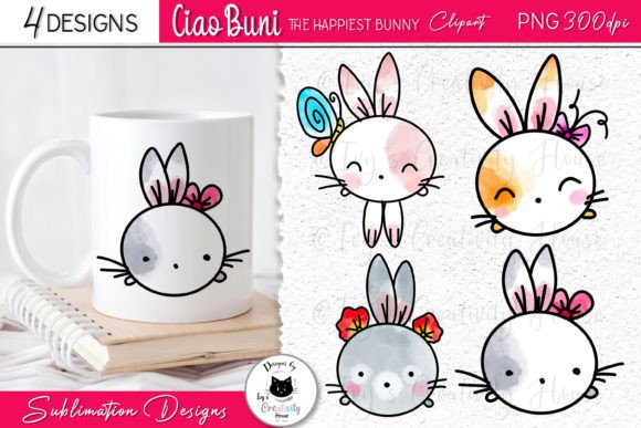 Kawaii Animal Clipart: Meet the Adorable CiaoBuni Bunny PNGs