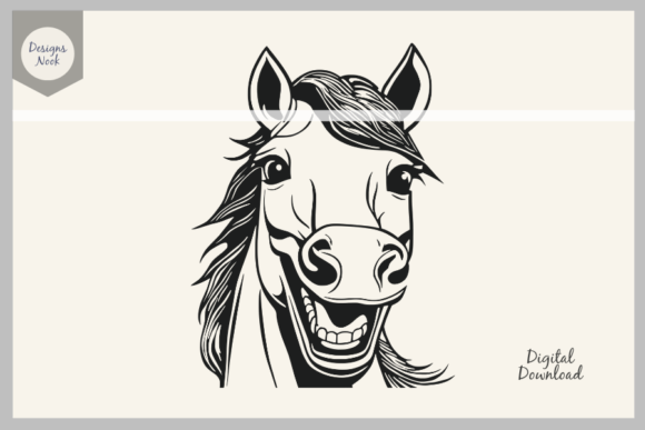 Laughing Horse SVG: Versatile Happy Animal Design for Modern Projects