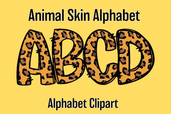 Safari Animal Alphabet Doodle Cheetah: A Playful Typeface for Bold Brands