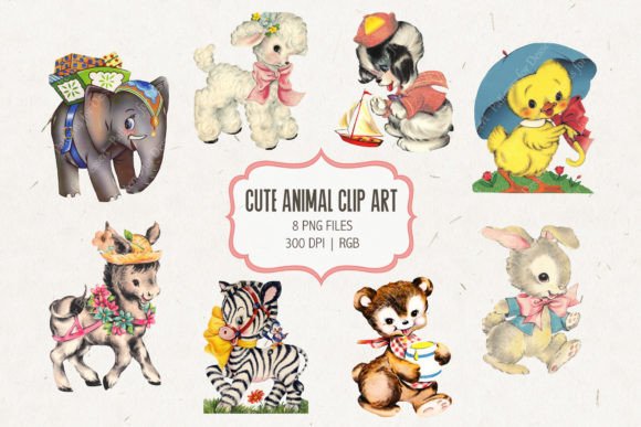 Unlocking Nostalgia: The Power of Retro Animal Clip Art